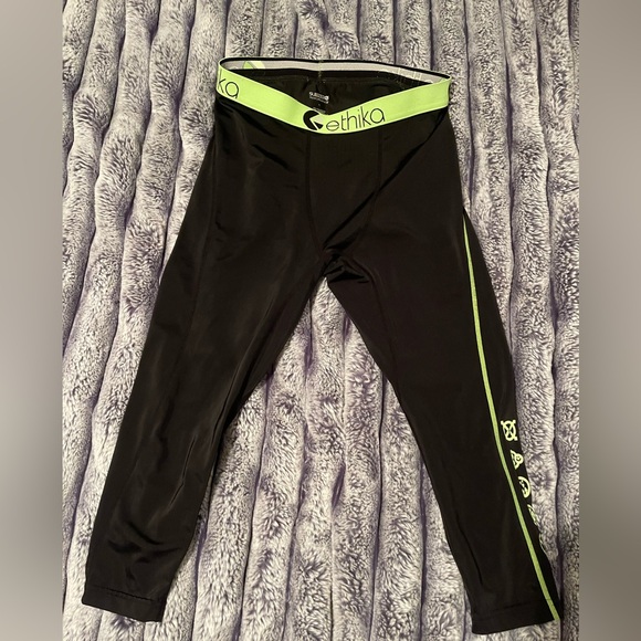 ETHIKA SUBZERO PERFORMANCE MEN 3/4 WORKOUT PANTS - Picture 1 of 4